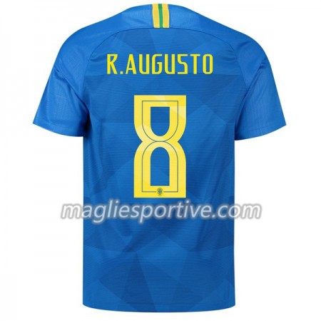 Completo Calcio Brasile R.Augusto 8 Divisa Trasferta Mondiali 2018